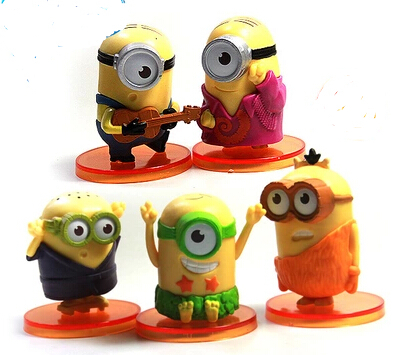 10 sets Minion figure, Despicable ME Movie figure Toys  Minion Jorge Stewart Dave 5 pcs/set toys for kids