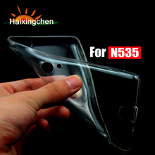 For Nokia Lumia 535 N535 Flexible High Quality Crystal Clear Transparent Soft TPU Protector Back Case Cover