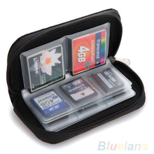 Black SD SDHC MMC CF Micro SD Memory Card Storage Carrying Pouch bag  Case Holder Wallet 026E