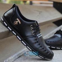 2015 New Men Shoes Sneakers Spring Autumn Lace-up PU Leather Casual Shoes England Style Fashion Breathable Mens Shoes