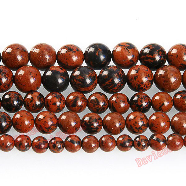 8 Stunning Round Mahogany Obsidian beads 12 mm 