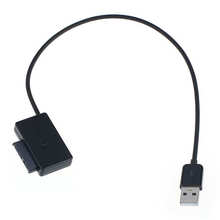 Del Laptop USB 2.0 to 7+6 13Pin Slimline SATA DVD CD Rom Optical Drive Cable Apr08