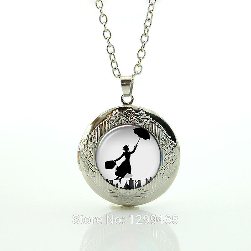 716 R0038 fashion Mary Poppins pendant, Mary Poppins necklace,figure pendant ,Mary collar necklace art picture glass dome necklace jewelry