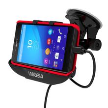 iMobi4 Car Charger Station for Sony Xperia Z3+ Dual Z4 360 Mount Micro USB Dock GPS Stand Holder Cover-mate Case Compatible
