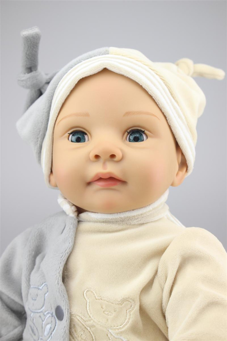 NPK 22 inch Silicone Reborn Babies Dolls baby reborn Realistic Hobbies Handmade Baby Alive Doll For Girls Toys boneca reborn
