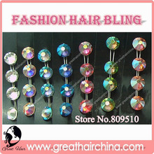 byu Hair Net will get a Gift Fashion Hair Extension Bling / Crystal Hair Jewelry 350packs/lot Wholesale / Retail Free Shipping