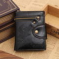 men s wallet HandBag Zipper Leather Cluch Holder Wallets Men portfolio homme visiting Cards Purse Male