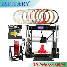 220*220*240mm 3D printer Reprap prusa i3 DIY kits I3 Aluminium Extrusion melzi Mainboard 1roll filament 8GB SD card for free