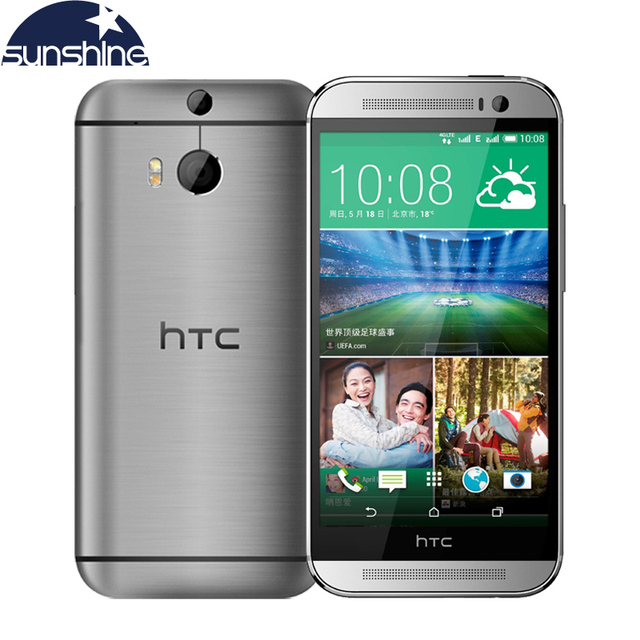 Оригинальный HTC One M8 Мобильный Телефон 5 "Qualcomm Quad core Смартфон 2 Г RAM 16 ГБ ROM Восстановленное Телефоны 3 Камеры WCDMA Сотовый Телефон