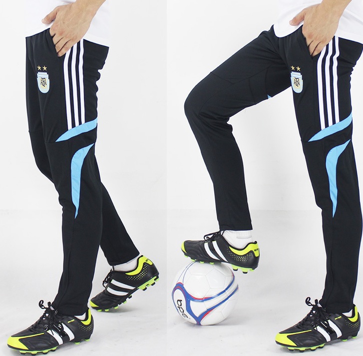 Free Shipping High Quality Men's  Fitness Workout GYM Football Soccer Training Pants with Quick Dry Quick Suck Sweat Materials