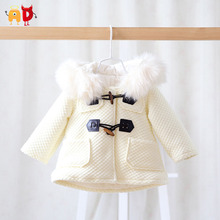 AD Thermal Preppy Baby Girls Coats Fleece Thicken Baby Snowsuit Quality Warm Jumpsuit Children Winter Clothing Toddler Outwear