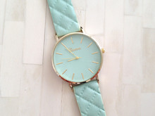 Free shipping 2015 New Fashion Women Dress Watch ventage Leather Lake Blue Watches refined Bracelet wristwatch