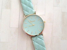 Free shipping 2016 New Fashion Women Dress Watch vintage Leather Lake Blue Watches refined Bracelet wristwatch