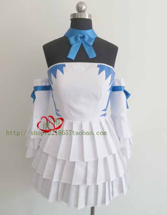 Custom Made Fairy Tail Lucy Heartfilia White Dress Cosplay Costume