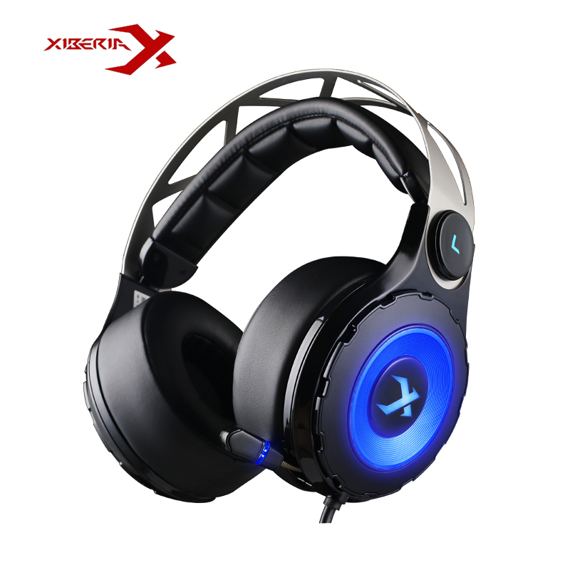 Xiberia T18 World Cyber Games Headphone 7.1 Music System Ergonomics Design Headset With Microphone LED Light For Computer Games
