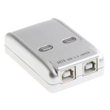 USB 2.0 Sharing Switch Hub 2 PC to 1 Printer/Scanner Newrok Switcher, Free Shipping Wholesale