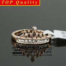 FREE SHIPPING 1PCS CRP 013 high quality 18K Rose Gold Plated princess crown 10 PCS zircon