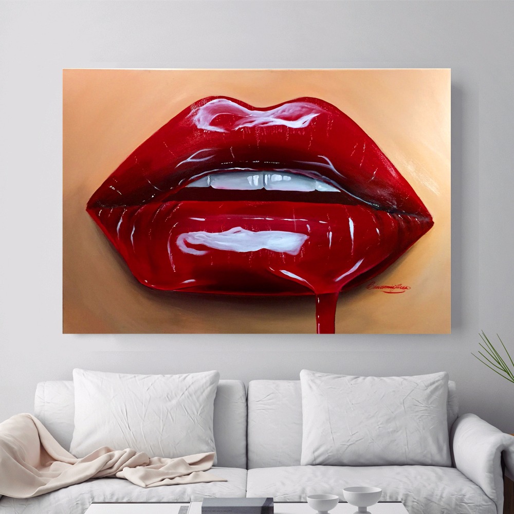 Popular Lips Canvas ArtBuy Cheap Lips Canvas Art lots from China Lips