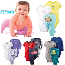 New arrive Original carters baby girls bodysuits clothing sets cotton 3pcs baby girls clothes for meninas