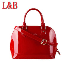 Bag Top Quality Women Handbag Red Bride Bag Socialite Plain Shiny PU Ladies Tote Bag Sac Femme Clutch Brand Design Package bolsa