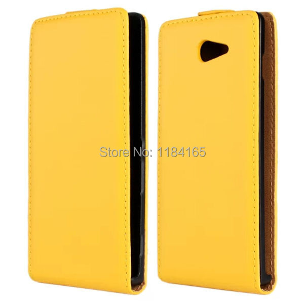 SONY-1119Y_1_Fashion Vertical Flip Genuine Leather Holster Case for Sonyxperia m2 S50h