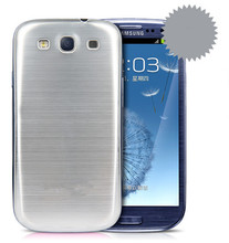 Best-Selling Brushed Metal Aluminum Cover Case Battery Door Back ForSamsung Galaxy S3 I9300–Free shipping # Silver