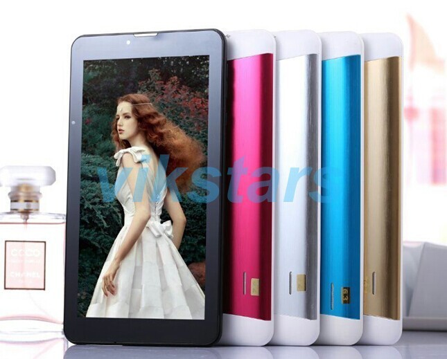 7inch Phablet GSM WCDMA MTK6572 phablet Dual Core 4GB Android Tablet 3g tablet Dual SIM Phone