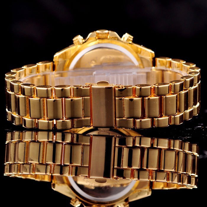 Fashion Kors luxury brand Quartz Rose Gold Men Casual Watch Dress Watch Women Rhinestone Bracelet Japanese