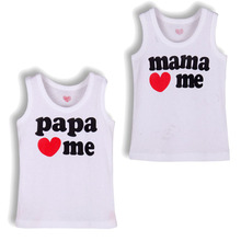 Papa Mama Love Me Baby Children’ Clothing T-shirts for girls boys Kids children Clothes tshirts