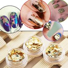1pc gold foil paper gold and silver luxury fashion nail decoration nail supplies phototherapy armor Stickers