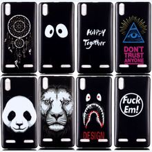 Panda Tiger Soft TPU Silicone Phone Case For Lenovo K3 / Lemon K30-T A6000 Cases 5.0″ Back Cover Skin Protect Shock Proof Bags
