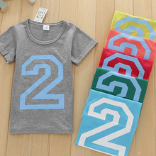 Digital pattern Short Sleeve t shirt Children Boys Clothes T-Shirts For Girls Boys t shirts Kids Baby Children’s Clothing solid
