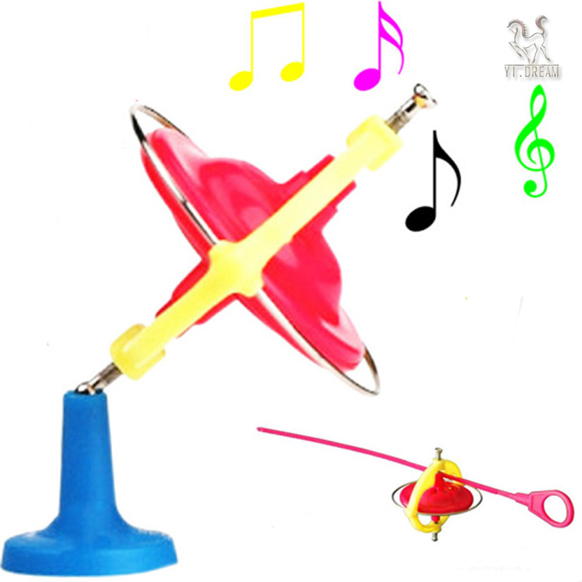 Free shipping Magic UFO Top Music Gyroscope Toy Gyro Novelty Toy For