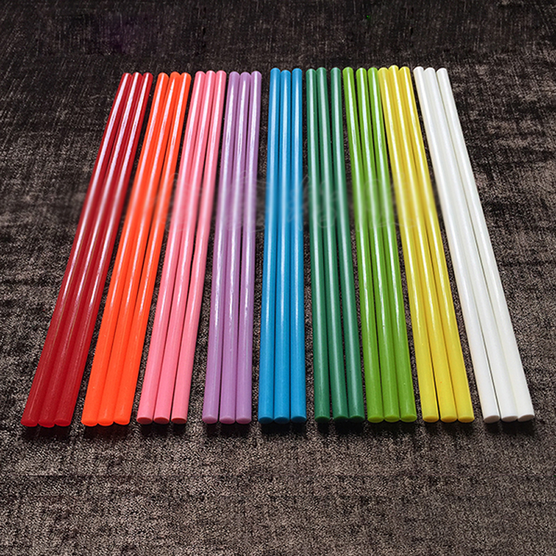 7mm*25cm 10 kinds Solid Color Hot Melt Glue Sticks For Electric Glue