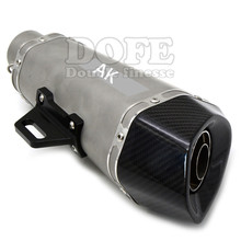 Universal 36-51mm Motorcycle Scooter Akrapovic Muffler Exhaust for honda GY6 YZF600 CBR900 CB400 CB250 CBR600 1000 ER-6R ER-6N