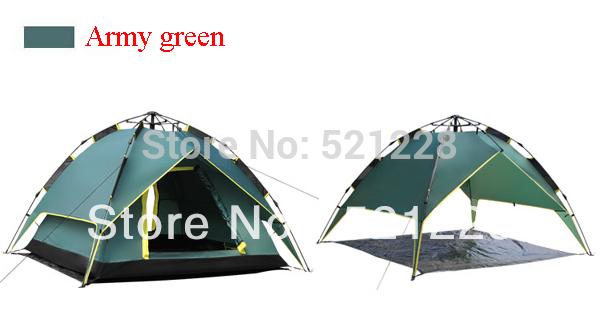 2016 new 3-4 person automatic pop up UV anti rain beach fishing hiking park picnic BBQ travel family party outdoor camping Tent