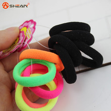 5 pcs / lot Scrunchy Trumpet Child Girl Hair Holders Rubber Bands Hair Elastics Accessories Seamless High Elastic Hair Ring