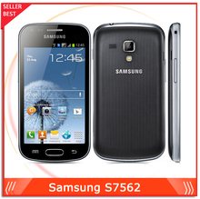 Unlocked Original Samsung Galaxy S duos S7562 Dual sim cards 3G Wifi Bluetooth Gps 4.0”  5MP Camera  Refurbished Mobile phone