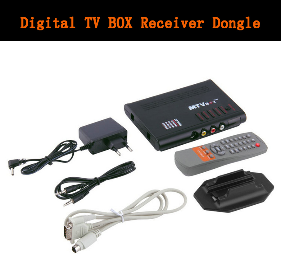 LCD TV Box Computer TO PC VGA S-Video Analog TV Program Receiver Tuner Dongle LCD Monitor PAL NTSC SECAM Wholesale 2016