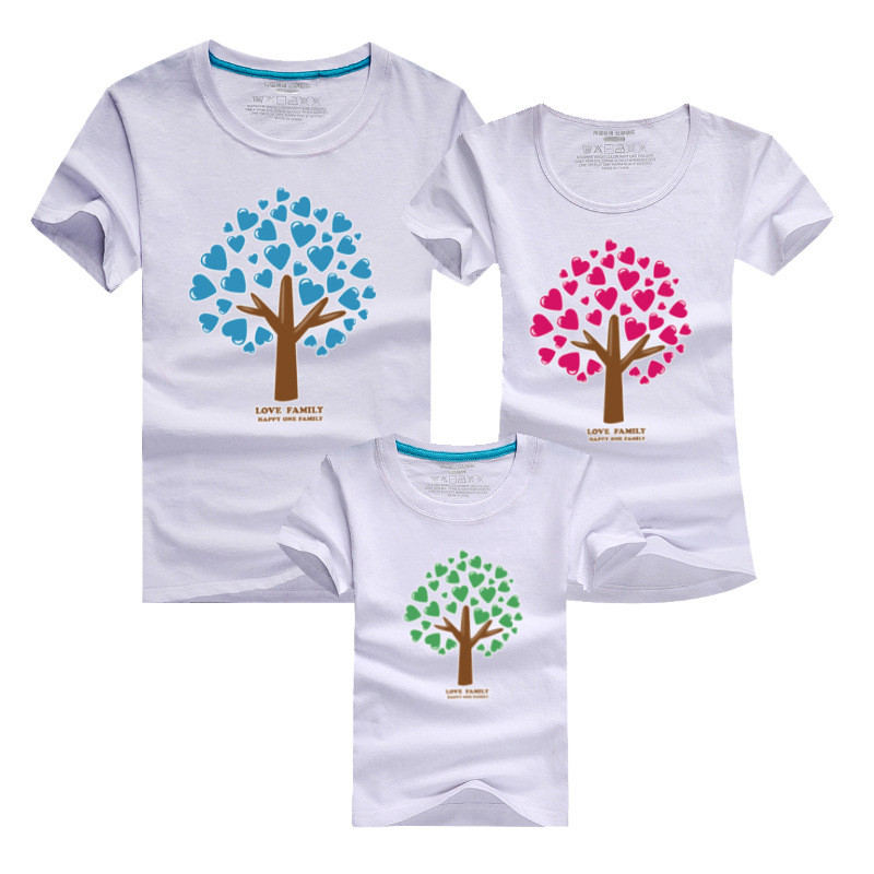 1psc Cartoon The Giving Tree Print Women Men Children Boy Girl Tshirt font b Family b