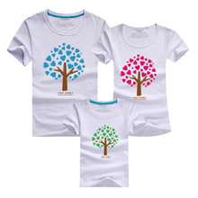 1psc Cartoon The Giving Tree Print Women Men Children Boy Girl Tshirt Family Matching Outfits Mother Father Son Daughter 9 Color