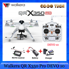 Original Walkera QR X350 Pro quadcopter drone DEVO 10 transmitter professional rc helicopter work with Gopro3,3+