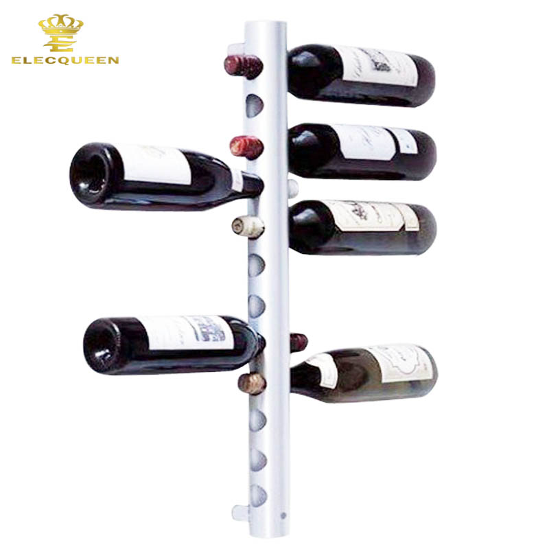 12 holes Vertical Wine Racks Holder Metal Bottle Rack Wine Buckets Barware Wall Mounted Holder