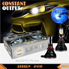 RuiGuang 9005 Led headlight Conversion Kit 24w 2200LM 6500K Replace HID Halogen for Honda Accord Civic Toyota Corolla