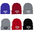 Popular Winter Women s Diamond Beanies Knitted Ski Caps Crochet Hats crochet female bonnet casquette mujer