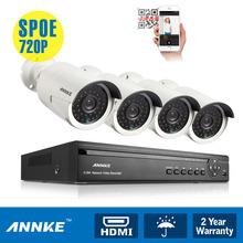 ANNKE 4CH HDMI NVR Network Video Record 720P HD Home Security Camera POE System