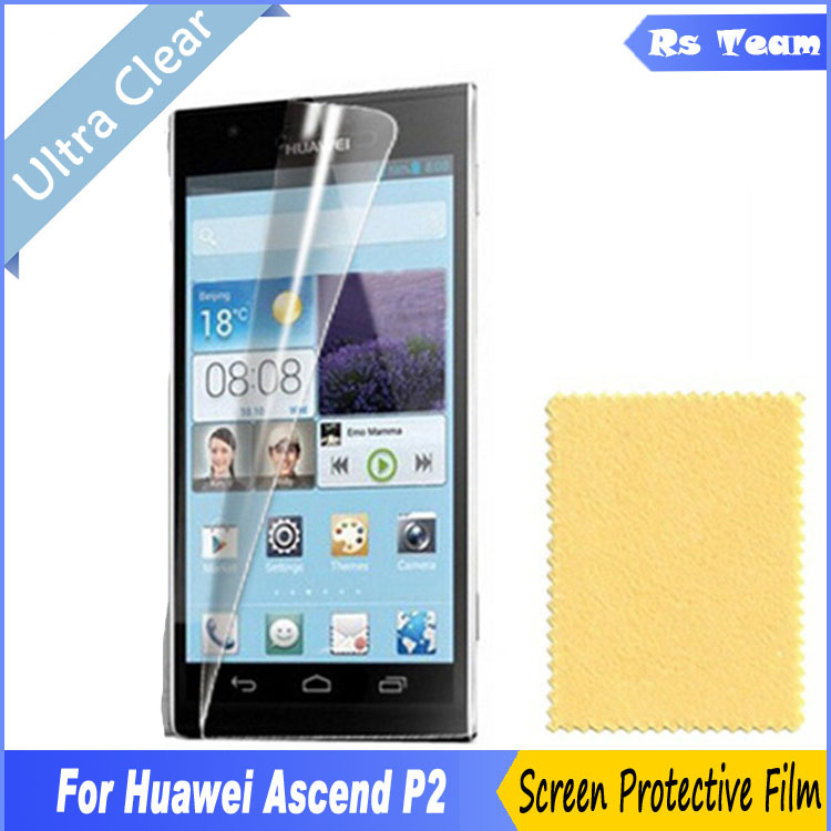 6pcs/lot High HD Clear Front Display Screen Protector For Huawei Ascend P2 Protective Film For Huawei P2 Screen Guard Film