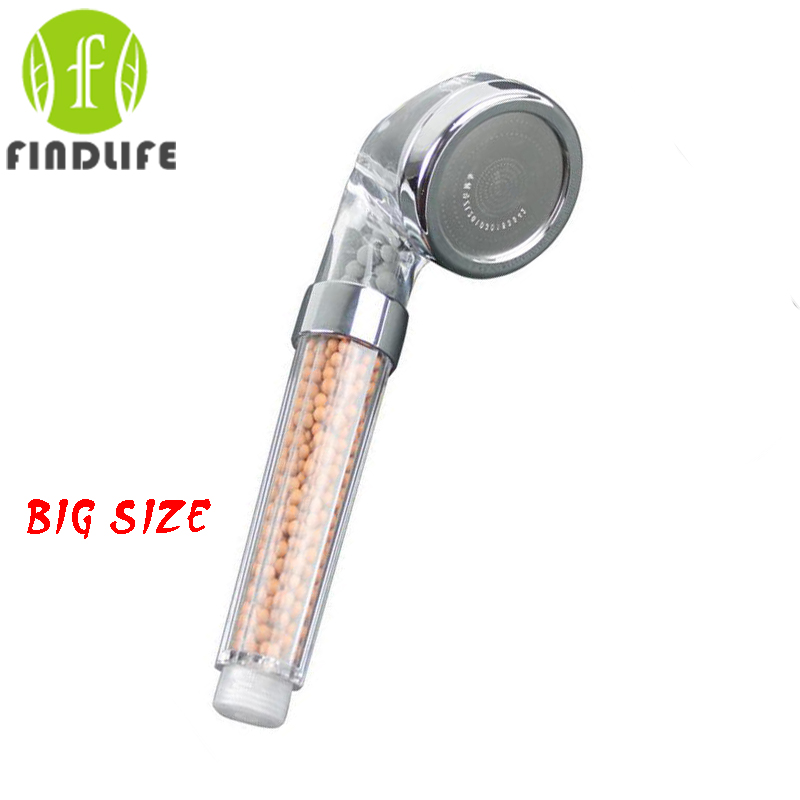 Shower water filter big size SPA Shower Head Supercharged Anion Tourmaline Handheld Water-saving Bath Shower Nozzle