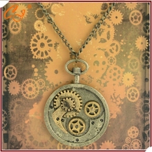Sell like hot cakes sautoir Spot Steampunk pocket watch necklace heavy gear manufacturer