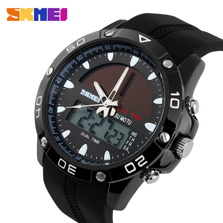 50M Waterproof Solar Watches Outdoor Military Men Sports Watches Solar Power LED Digital Quartz Watch Dual Time Men Casual Watch 50M Waterproof Solar Watches Outdoor Military Men Sports Watches Solar Power LED Digital Quartz Watch Dual Time Men Casual Watch